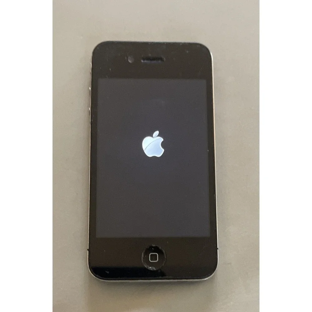 Apple iPhone 4 Black Working Back Glass Broken